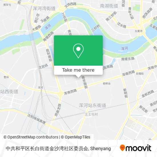 中共和平区长白街道金沙湾社区委员会 map