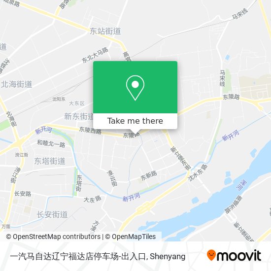 一汽马自达辽宁福达店停车场-出入口 map