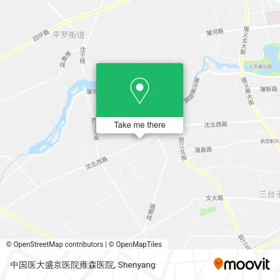 中国医大盛京医院雍森医院 map