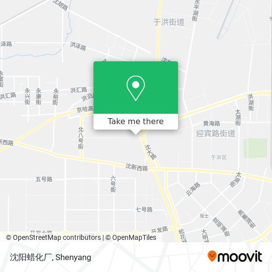 沈阳蜡化厂 map
