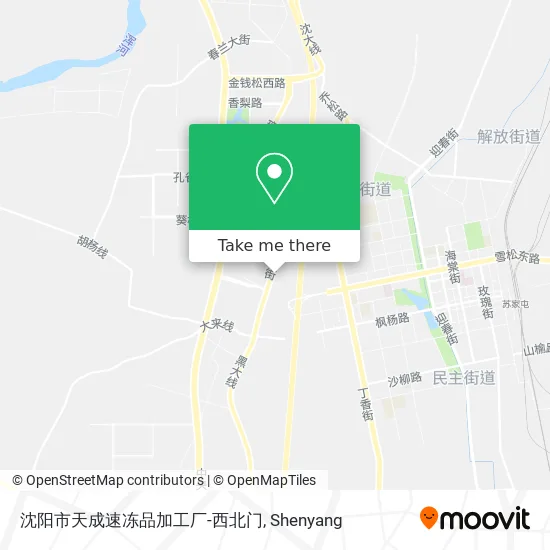 沈阳市天成速冻品加工厂-西北门 map