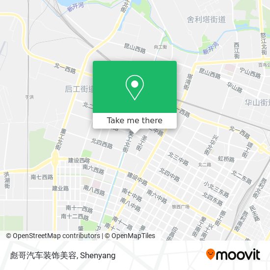 彪哥汽车装饰美容 map