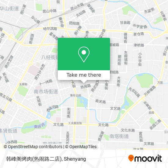 韩峰阁烤肉(热闹路二店) map