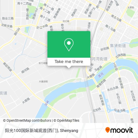 阳光100国际新城观渡(西门) map