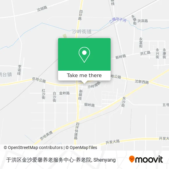 于洪区金沙爱馨养老服务中心-养老院 map