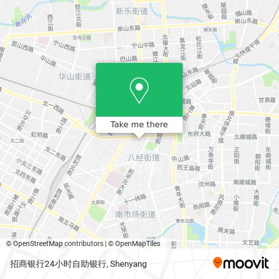 招商银行24小时自助银行 map