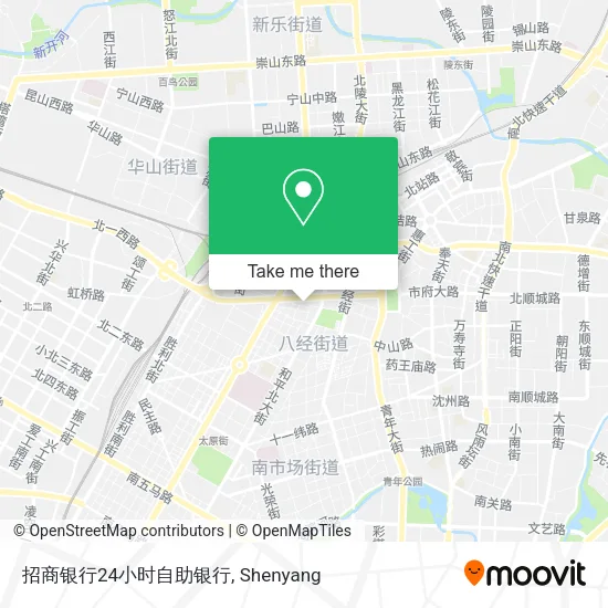 招商银行24小时自助银行 map