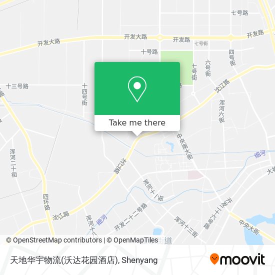 天地华宇物流(沃达花园酒店) map