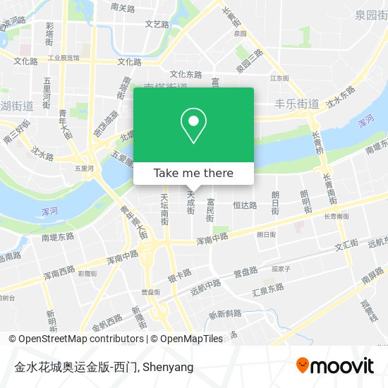 金水花城奥运金版-西门 map