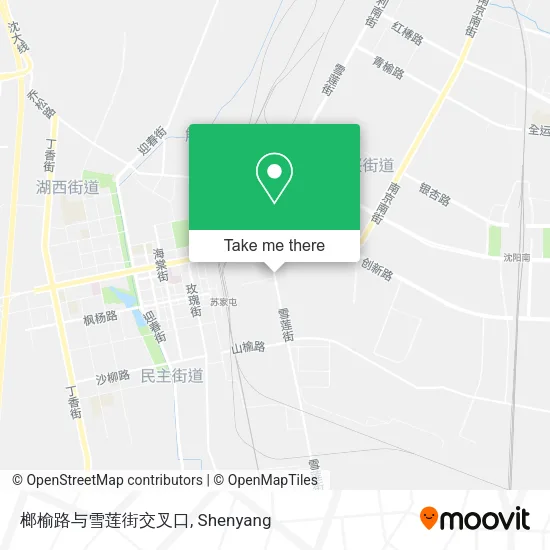 榔榆路与雪莲街交叉口 map