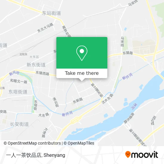 一人一茶饮品店 map