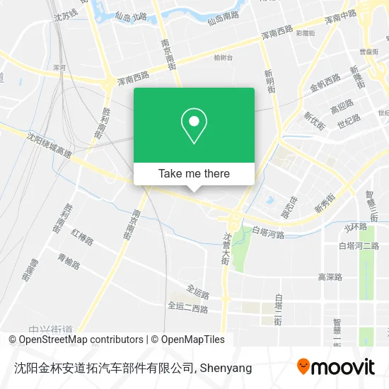 沈阳金杯安道拓汽车部件有限公司 map