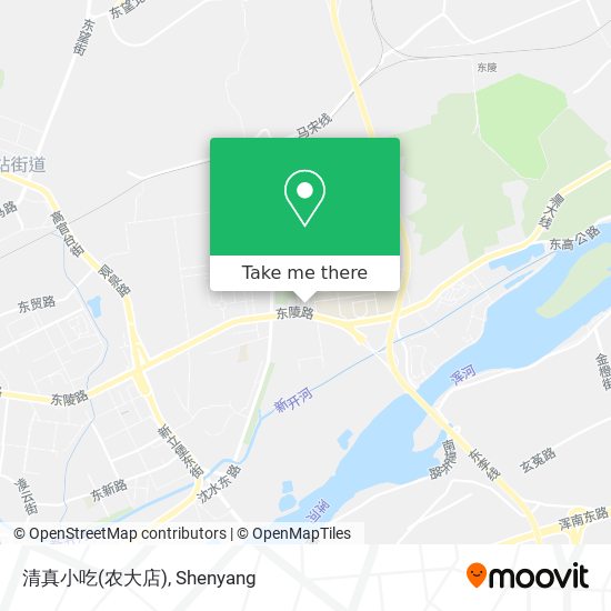清真小吃(农大店) map