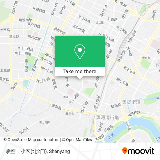 凌空一小区(北2门) map