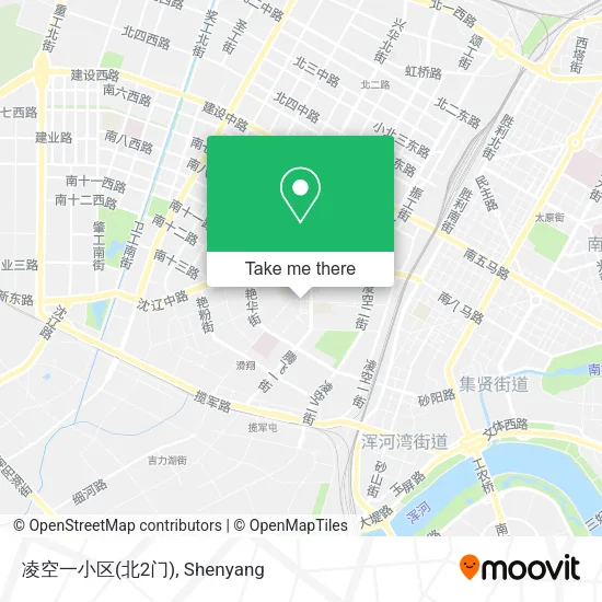 凌空一小区(北2门) map