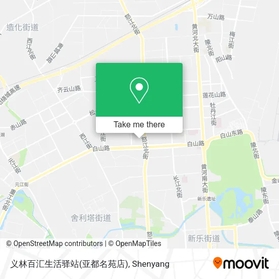 义林百汇生活驿站(亚都名苑店) map
