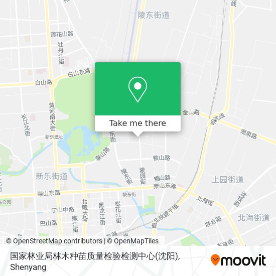 国家林业局林木种苗质量检验检测中心(沈阳) map
