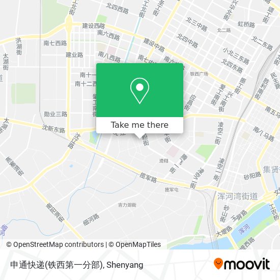 申通快递(铁西第一分部) map