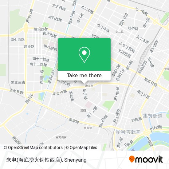 来电(海底捞火锅铁西店) map