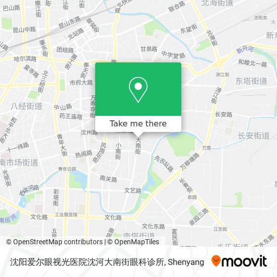 沈阳爱尔眼视光医院沈河大南街眼科诊所 map