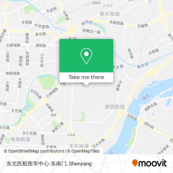 东北民航医学中心-东南门 map