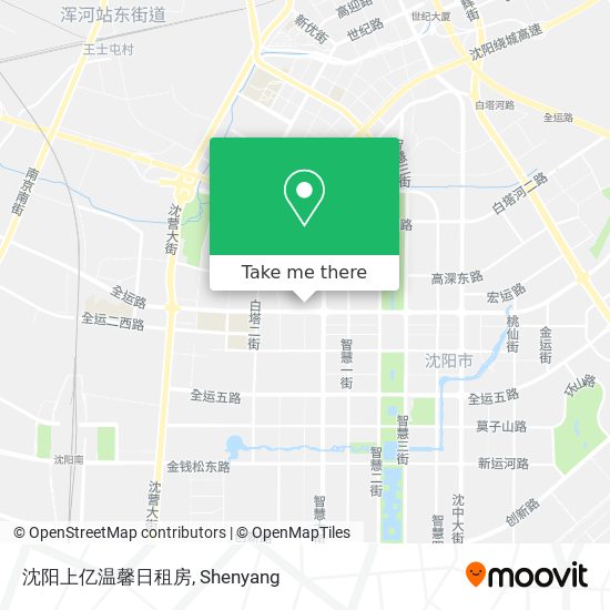 沈阳上亿温馨日租房 map