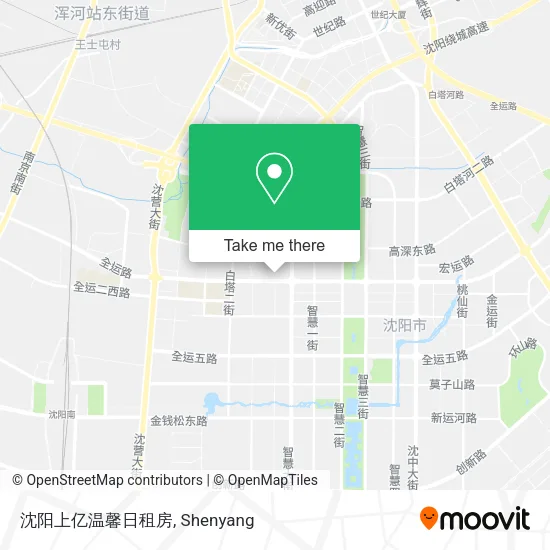 沈阳上亿温馨日租房 map