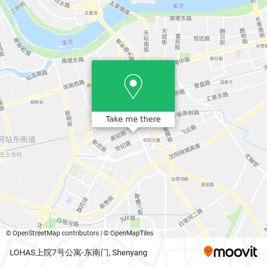 LOHAS上院7号公寓-东南门 map