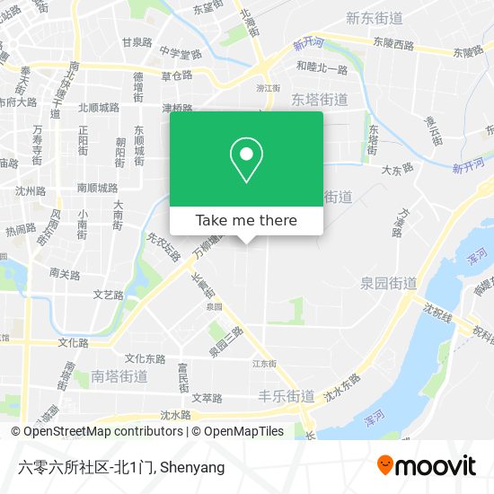 六零六所社区-北1门 map