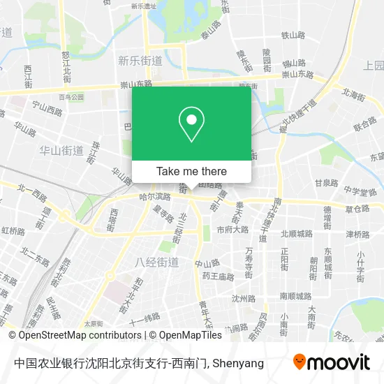 中国农业银行沈阳北京街支行-西南门 map