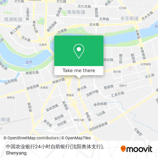 中国农业银行24小时自助银行(沈阳奥体支行) map