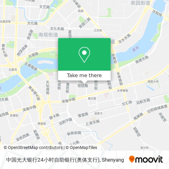 中国光大银行24小时自助银行(奥体支行) map