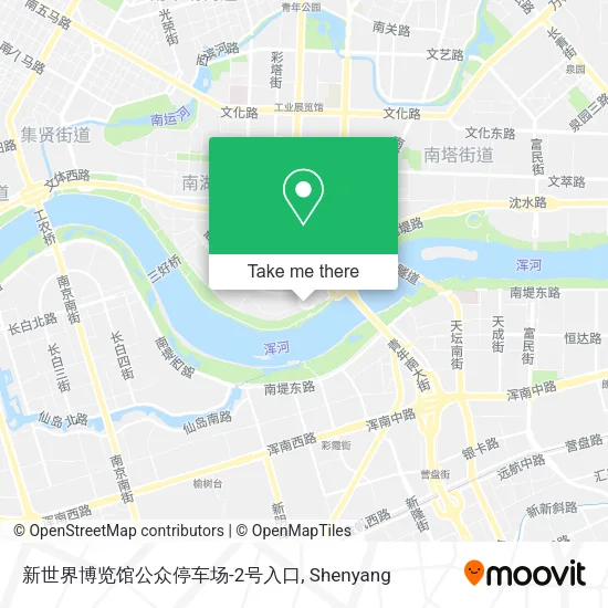 新世界博览馆公众停车场-2号入口 map