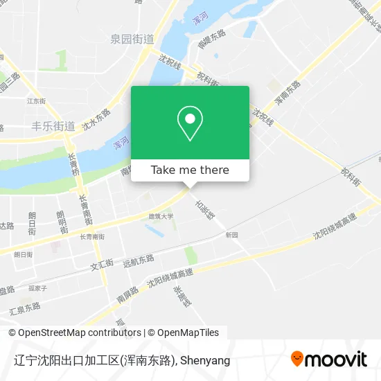 辽宁沈阳出口加工区(浑南东路) map