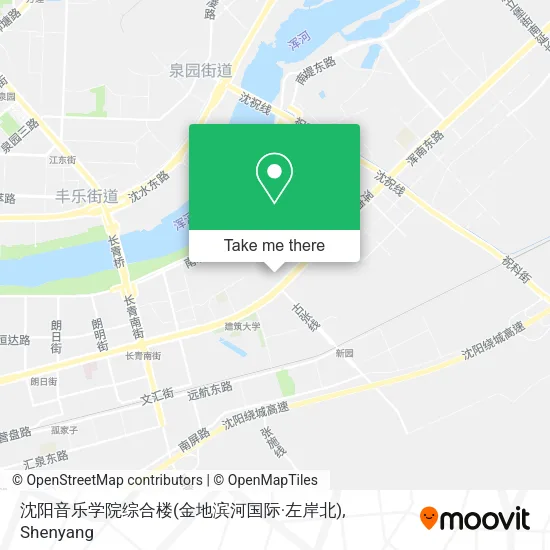 沈阳音乐学院综合楼(金地滨河国际·左岸北) map