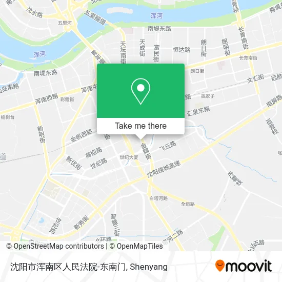 沈阳市浑南区人民法院-东南门 map