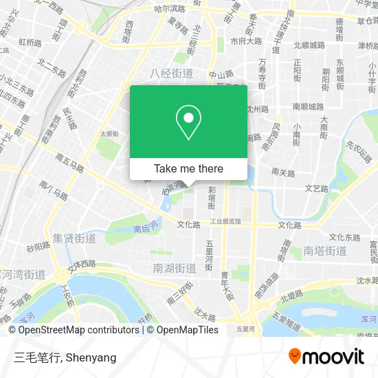 三毛笔行 map