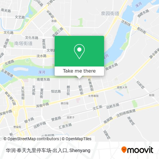 华润·奉天九里停车场-出入口 map