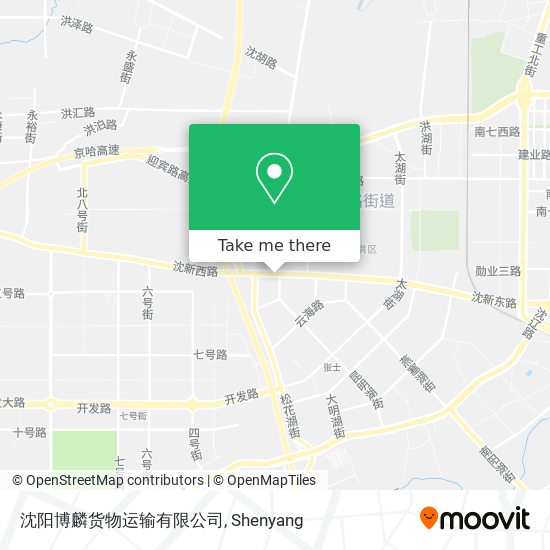 沈阳博麟货物运输有限公司 map
