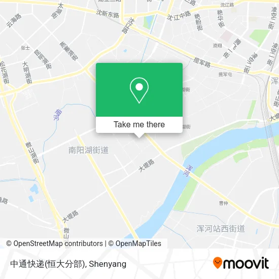 中通快递(恒大分部) map