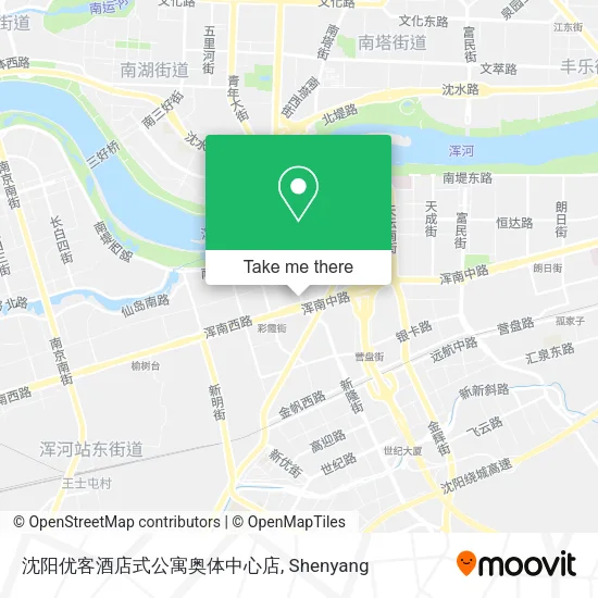 沈阳优客酒店式公寓奥体中心店 map