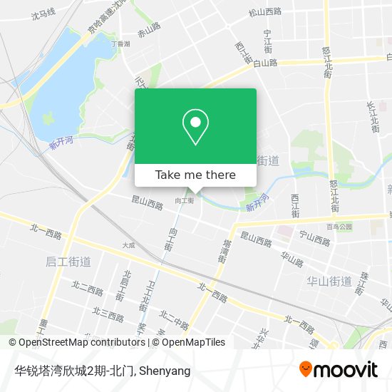 华锐塔湾欣城2期-北门 map