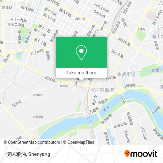 便民粮油 map