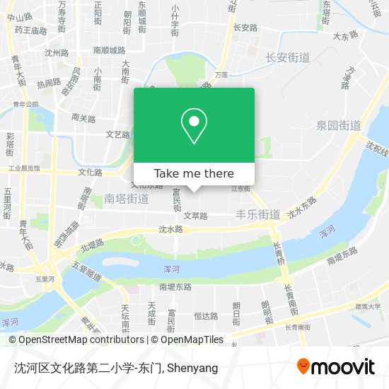 沈河区文化路第二小学-东门 map