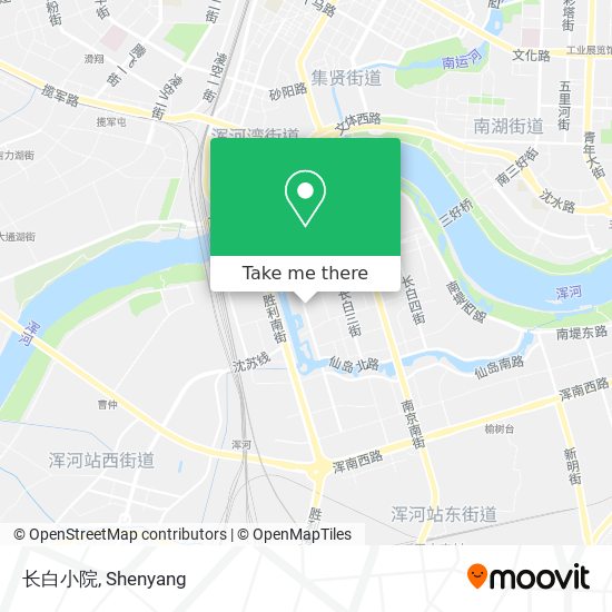 长白小院 map