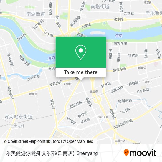 乐美健游泳健身俱乐部(浑南店) map