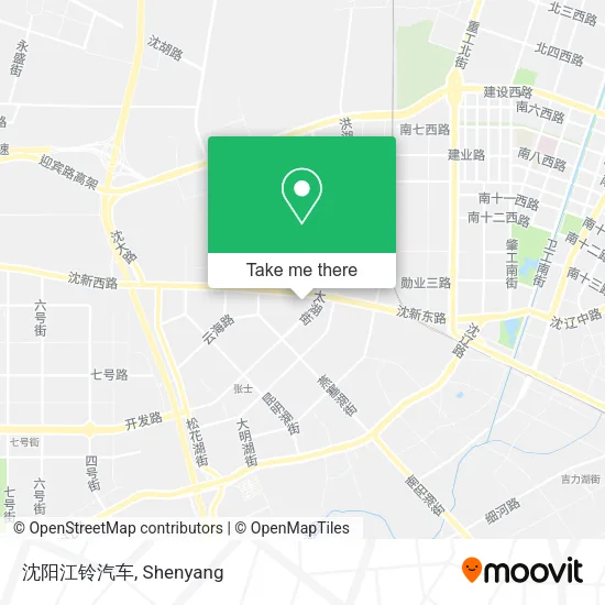 沈阳江铃汽车 map