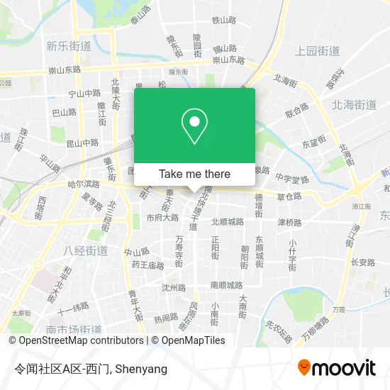 令闻社区A区-西门 map