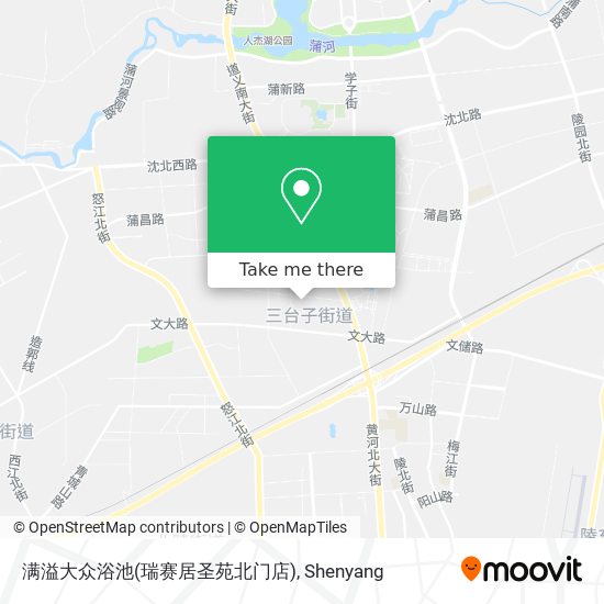 满溢大众浴池(瑞赛居圣苑北门店) map