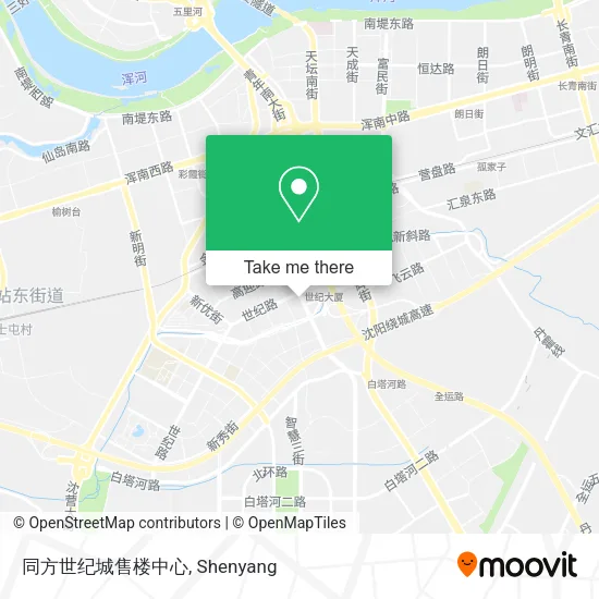 同方世纪城售楼中心 map